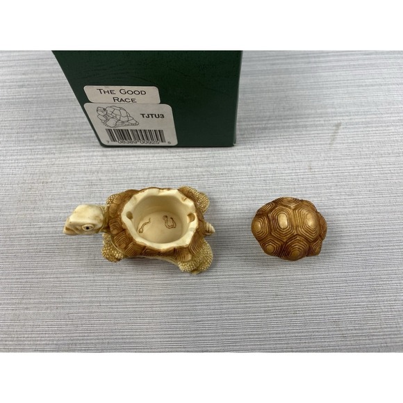 Harmony Kingdom - THE GOOD RACE -‎ 1999 Turtle MINI Treasure Jest - w/Box - Picture 2 of 4